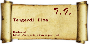 Tengerdi Ilma névjegykártya